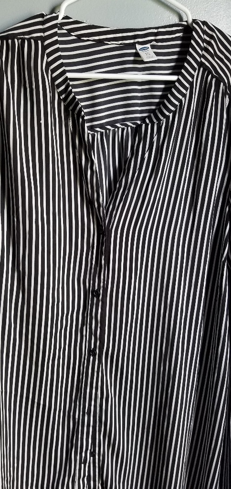 Stripped shirt dress